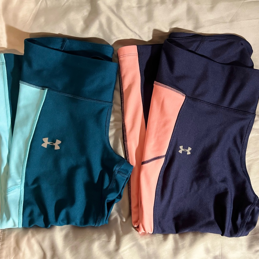Under Armour Capri Leggings Performance Stretch (2) pair